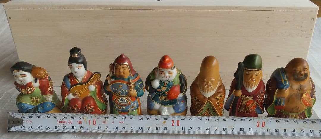 九谷焼 七福神 縁起物 桐箱付き 新品
