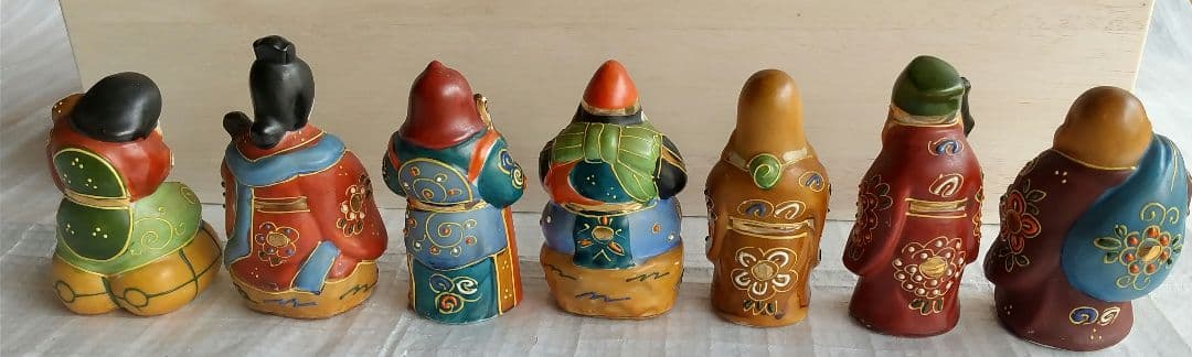 九谷焼 七福神 縁起物 桐箱付き 新品