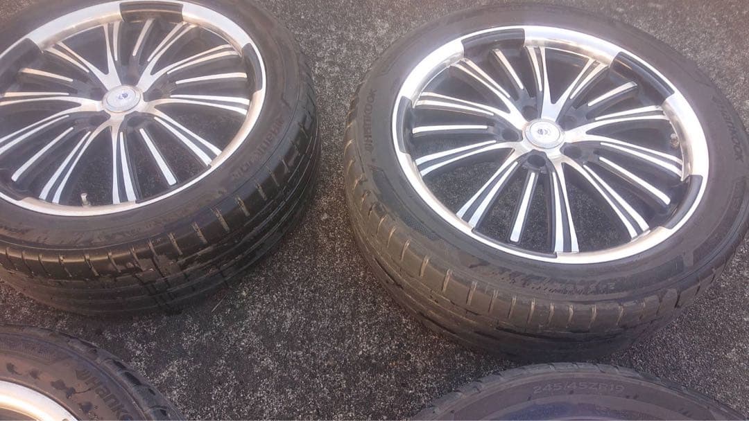 19インチ ホイールタイヤセット 商品引き取りの場合15000円にてご対応可能