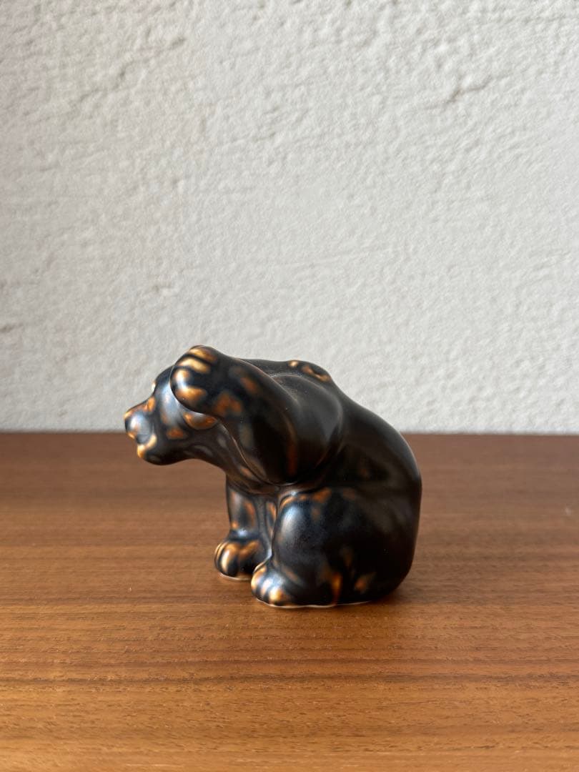 希少1940年代 ロイヤルコペンハーゲン 腕を上げたクマ クヌード・キーン