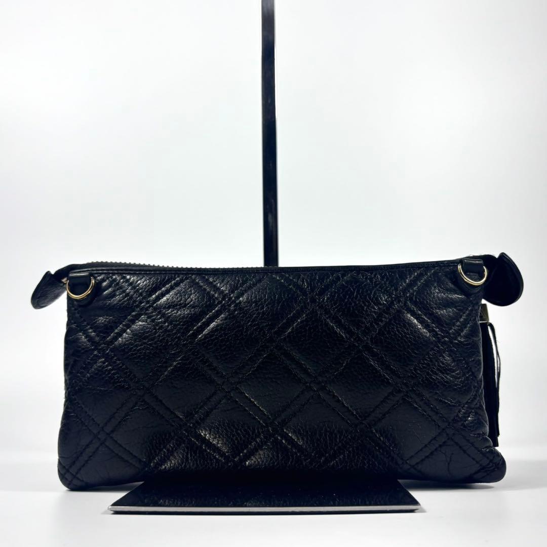 ✨希少 美品✨アタオ ショルダーバッグ ブーブー キルティング レザー ブラック