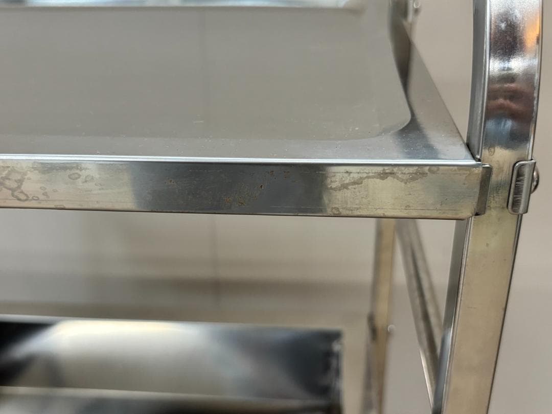 ステンレスワゴン / キャスター付き / ステンレスワゴン３段 / 棚