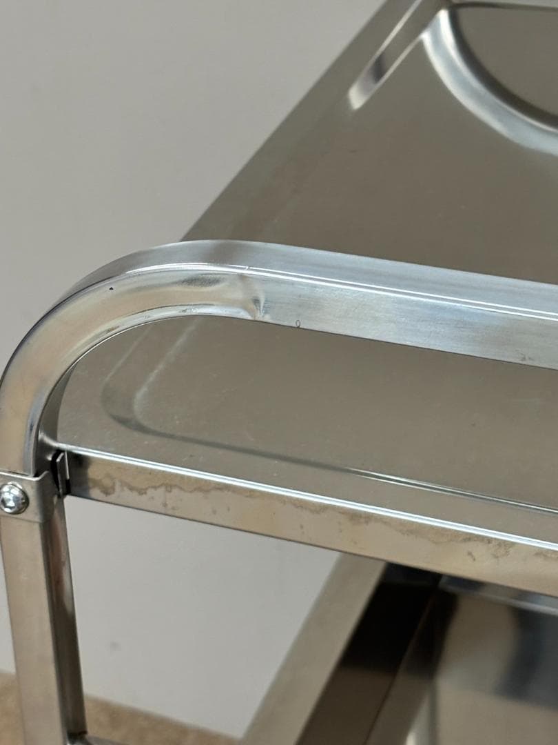 ステンレスワゴン / キャスター付き / ステンレスワゴン３段 / 棚