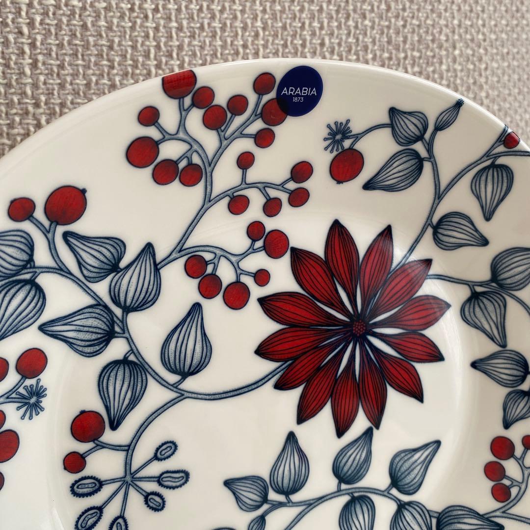 アラビア　ルノ　フロストベリー　オーバルプレート