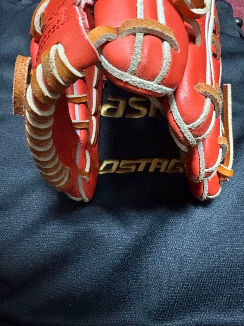 横*山様 袋付　asics ゴールドステージ 軟式　外野用グローブ