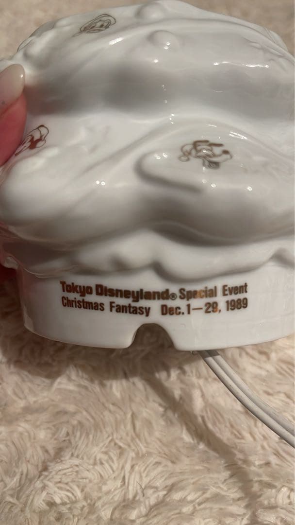 激レアDisney RESORT 1989年 メリークリスマスランプ