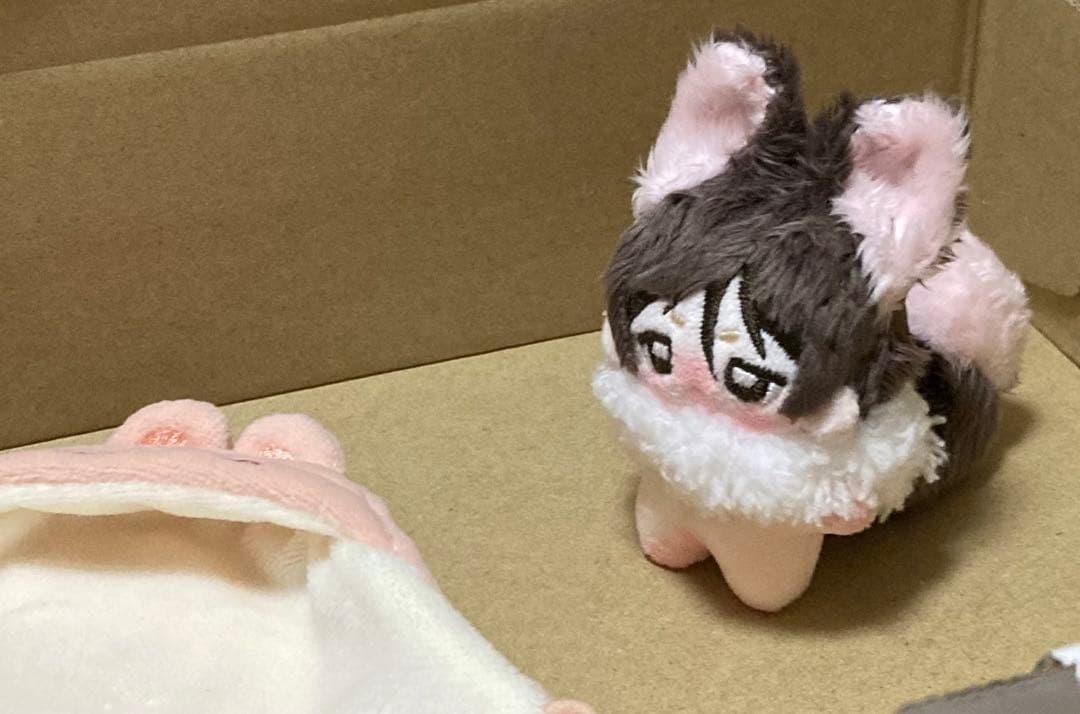 自作ぬいぐるみ・口を大きく開けた男の子