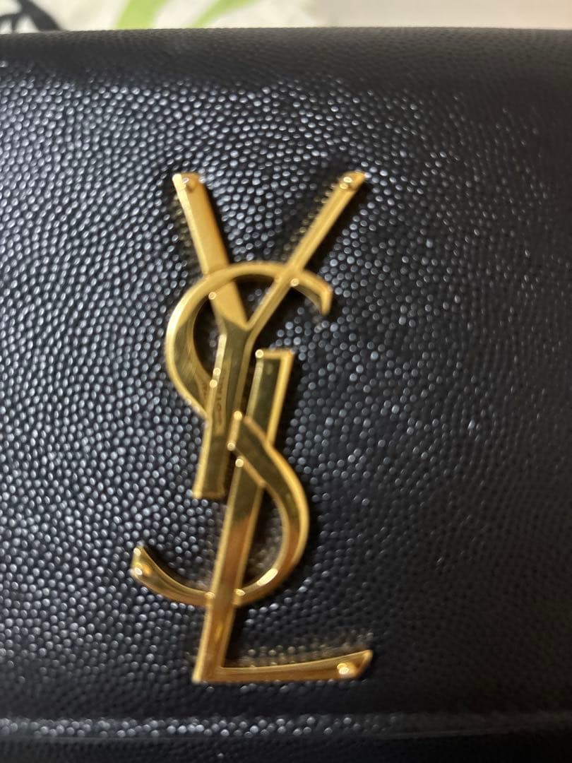 美品　YSL ブラック ショルダーバッグ　サンローラン　卒園式
