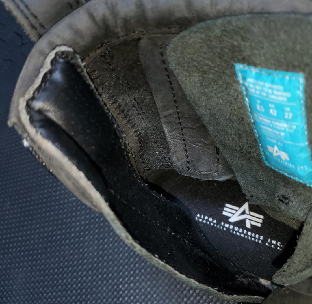 ALPHA INDUSTRIES 9 Hole BikerBoots ミリタリー