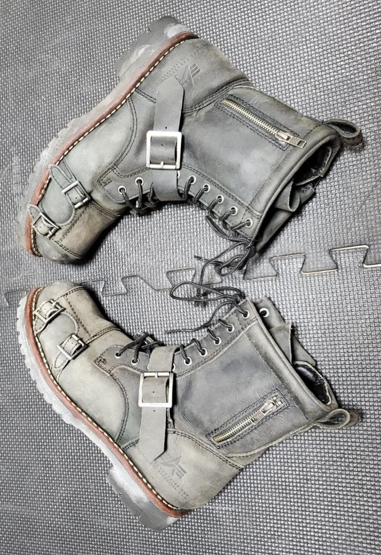 ALPHA INDUSTRIES 9 Hole BikerBoots ミリタリー