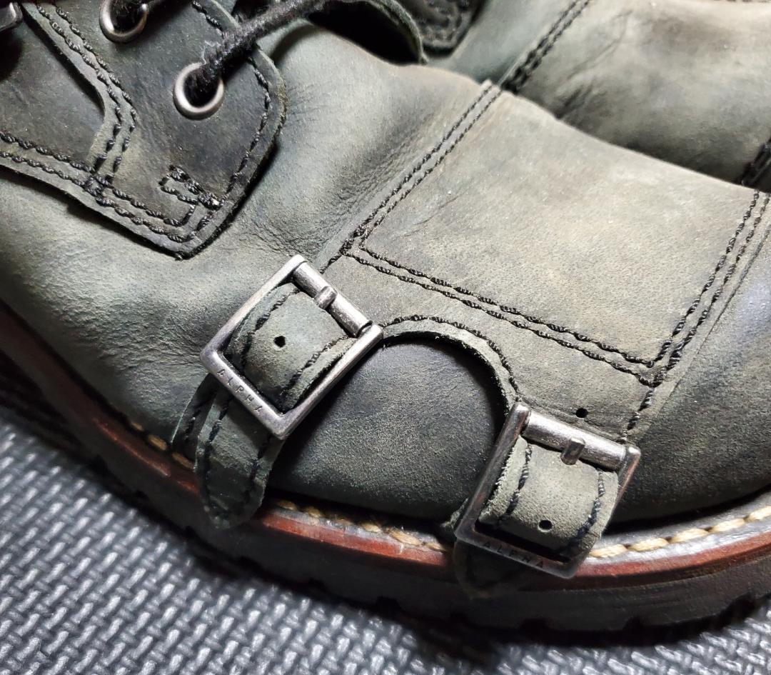 ALPHA INDUSTRIES 9 Hole BikerBoots ミリタリー