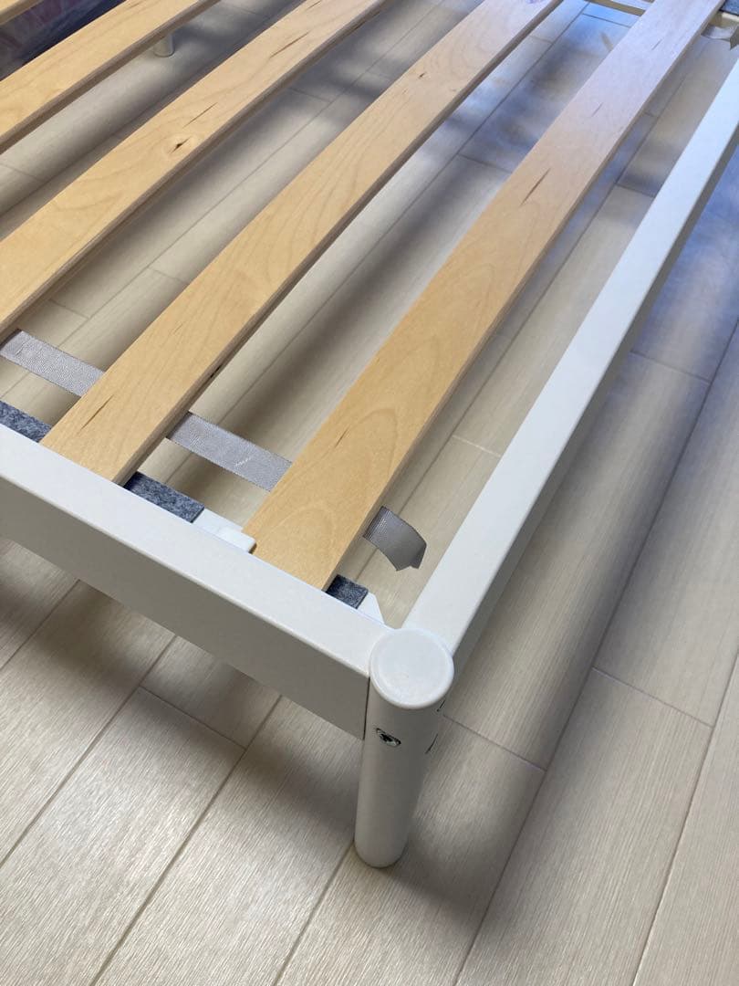 IKEA ダブルベッド ベベルスタード 美品　　【　引き取り限定　】
