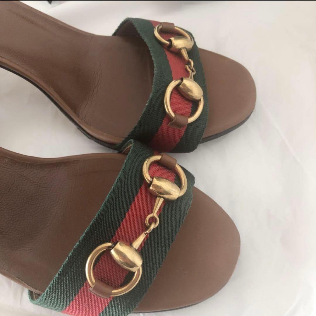 GUCCI グリーン・レッド サンダル
