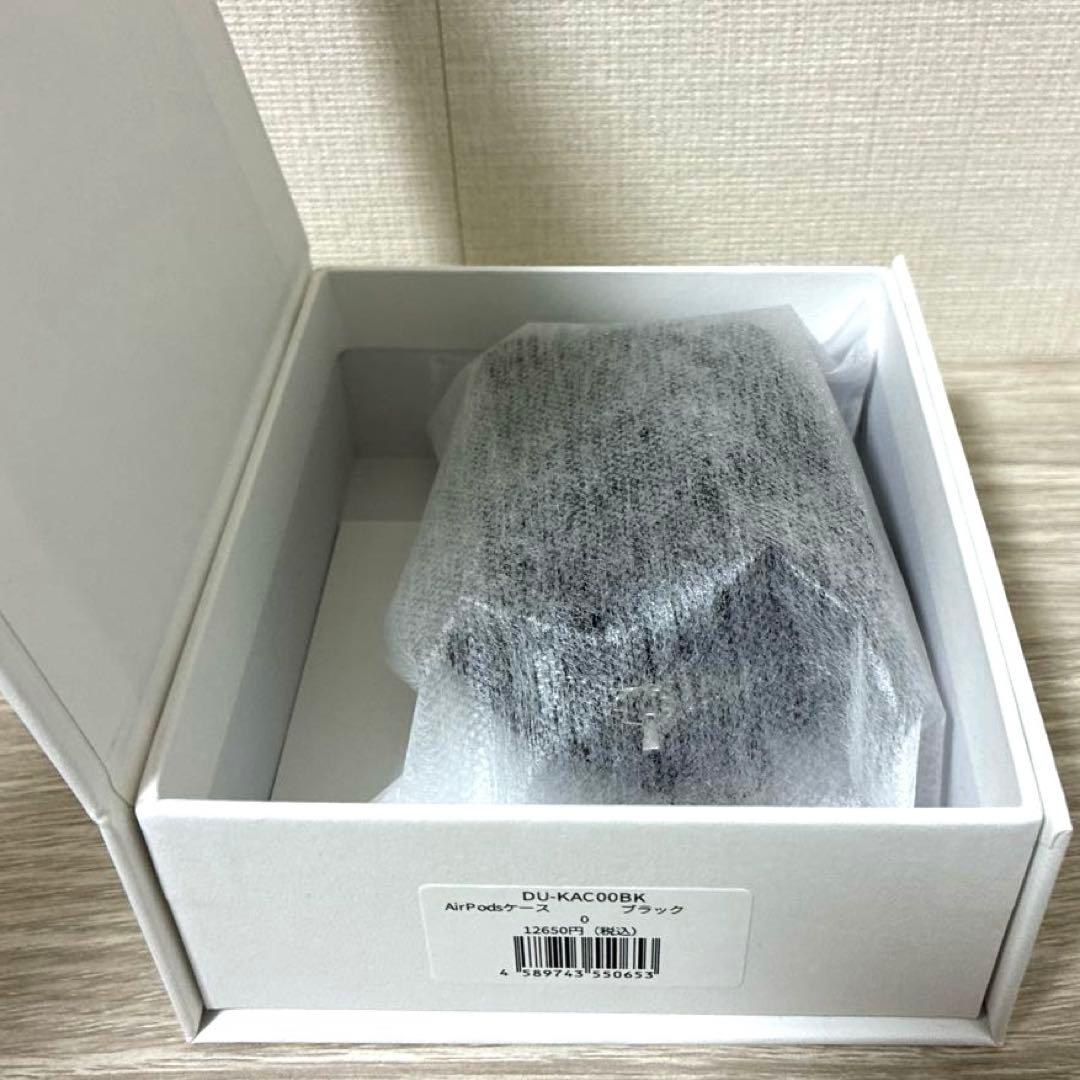 【新品未使用】DEMIU デミュウ レザー Airpodsケース ブラック