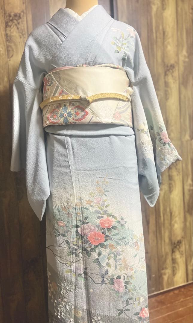 付下げ　4点フルセット　卒業式　入学式　七五三　結婚式　お宮参り　薄水色