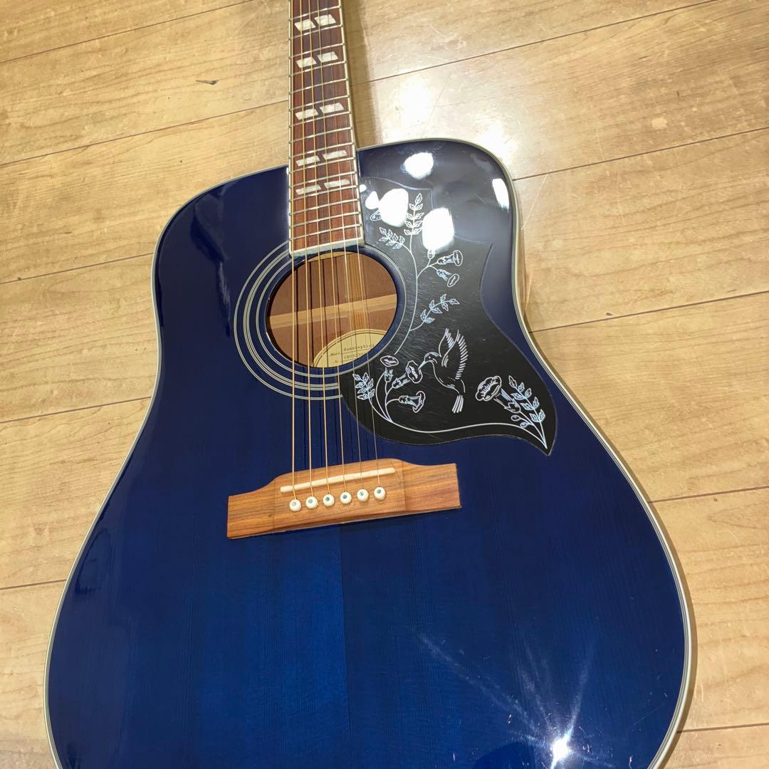（美品）Epiphone Hummingbird PRO エレアコ ネイビー色