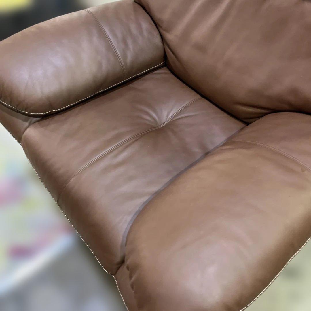 【karimoku】◆1Pソファ◇ブラウン◆程度良好◇