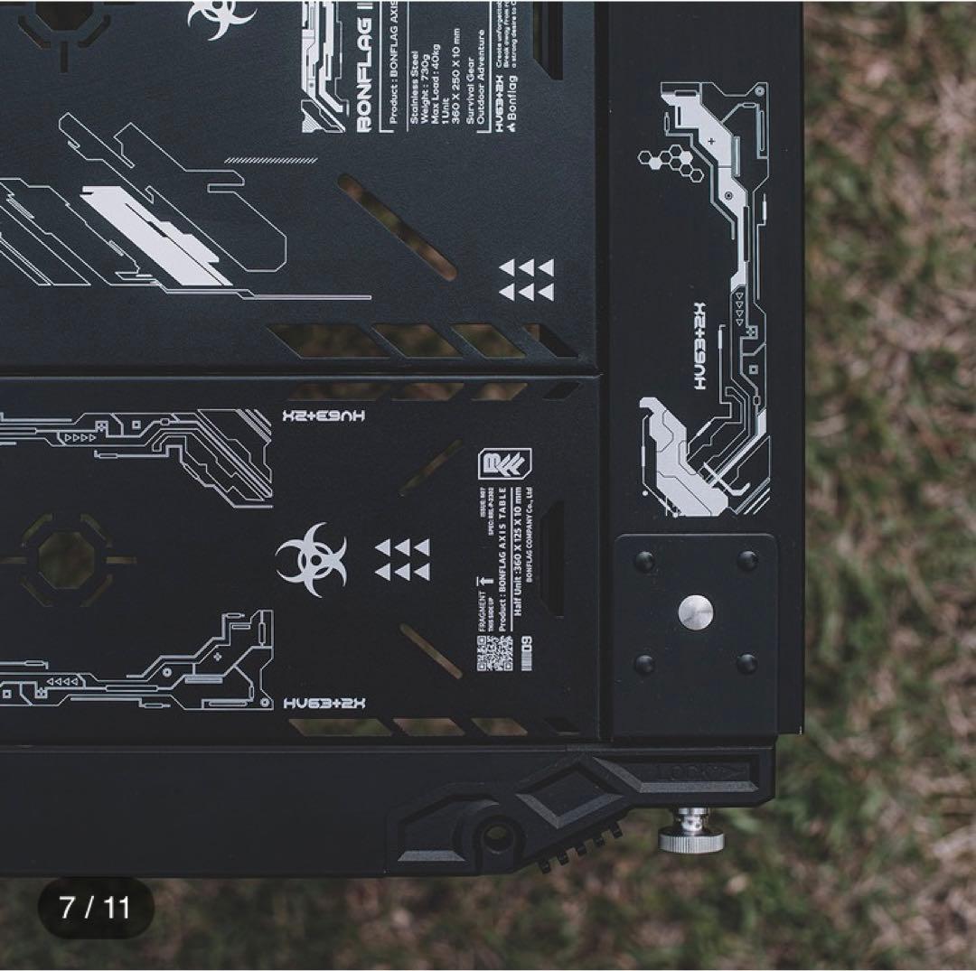 bonflag ４ユニットテーブルセット　ブラックカラー