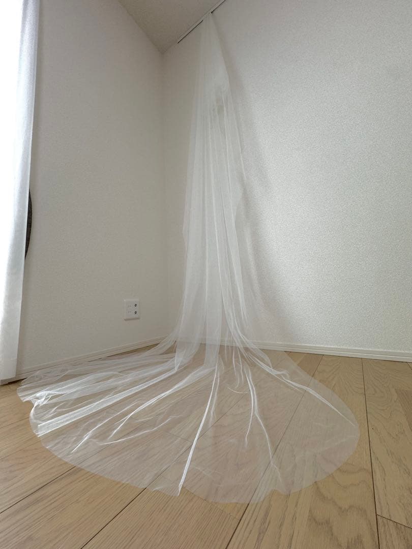 【美品】タカミブライダル　ロングベール　OW-L イタリアンチュール