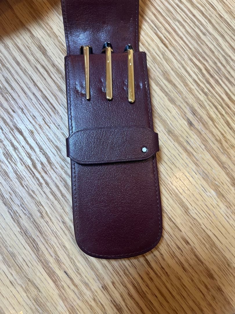 【レア】MONBLAC ペンケース4本 ボルドー