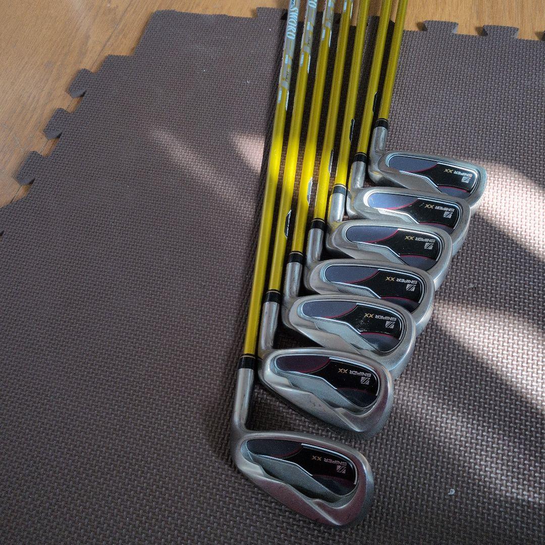 SWORD‐SNIPER XX 。FLEX-SRアイアン 7本セット 春ゴルフに