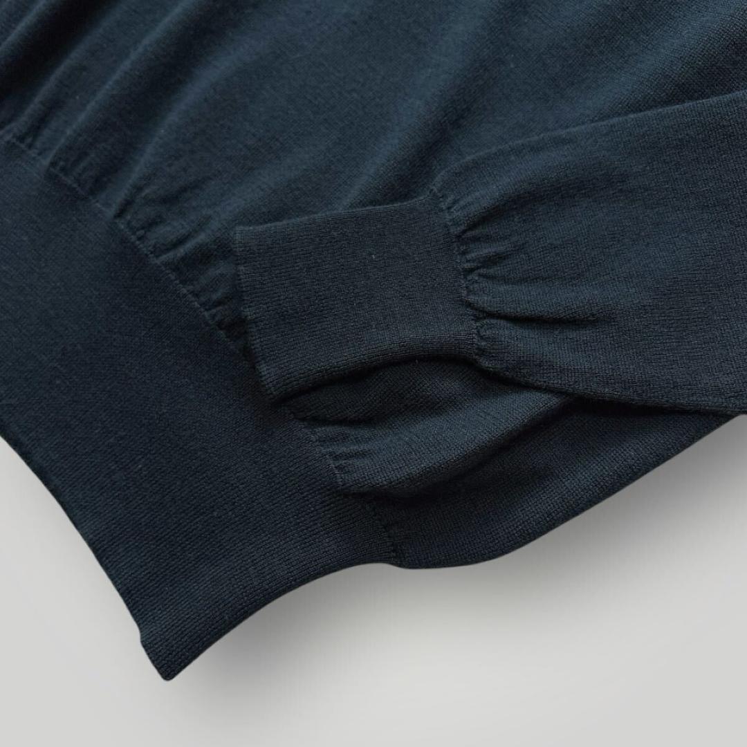 [美品 上質] JOHN SMEDLEY タートルニット ダークグリーン