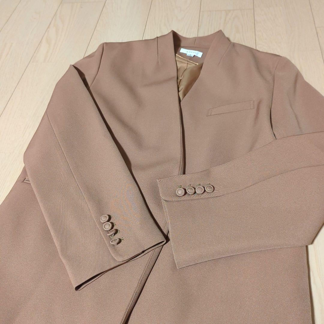 Ameri　ESSENTIAL CURVE COLLAR JACKET