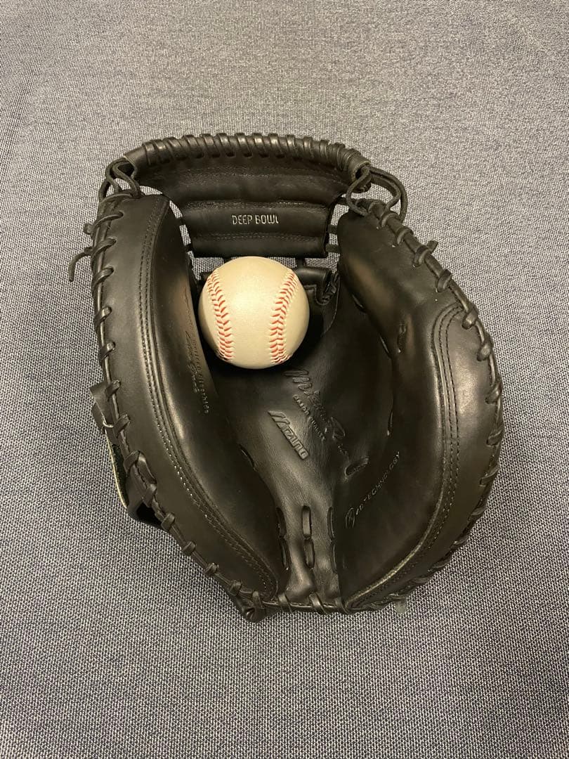 美品！　ミズノプロ　キャッチャーミット　良型　野球 硬式グローブ 一般用　大人