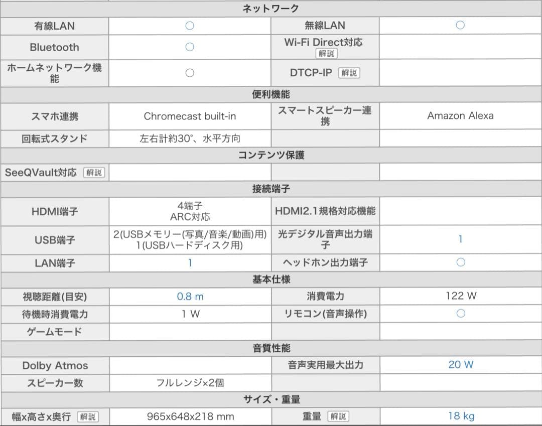 シャープ43型 4Kチューナー内蔵 液晶テレビ4T-C43DL1 2022年
