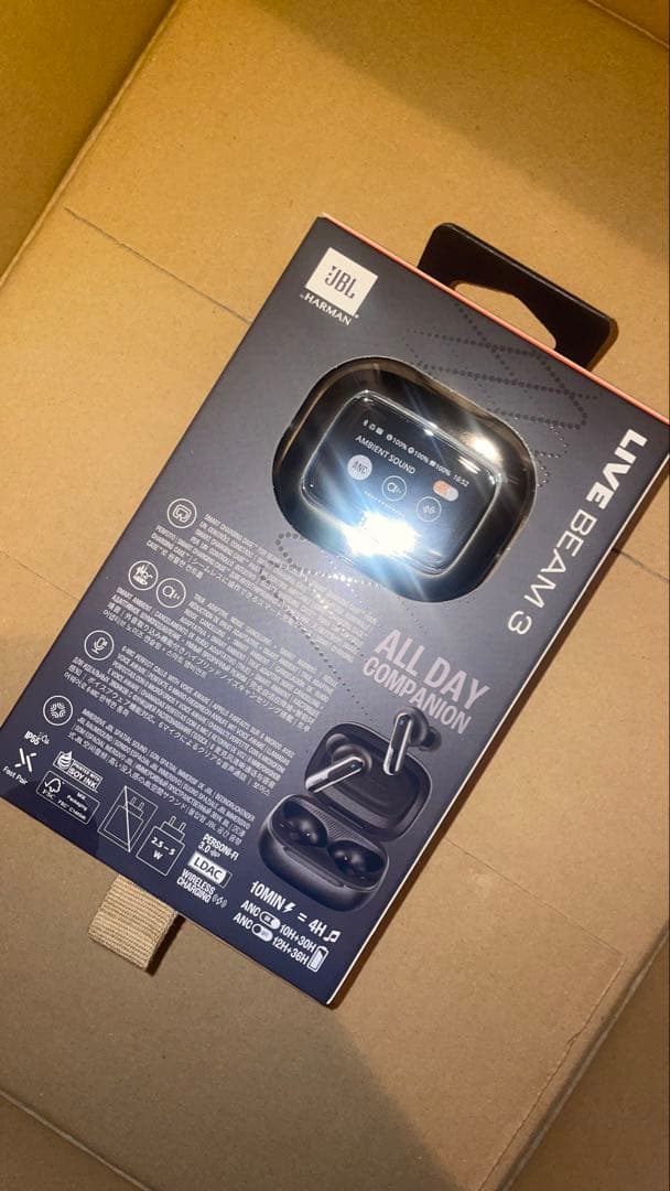 JBL LIVE BEAM 3 black　ワイヤレスイヤホン　 新品未開封