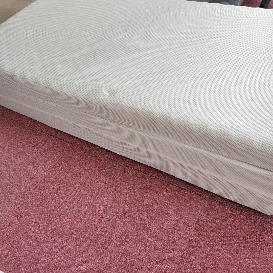 ホワイト メッシュ ノンスプリングマットレス セミシングル