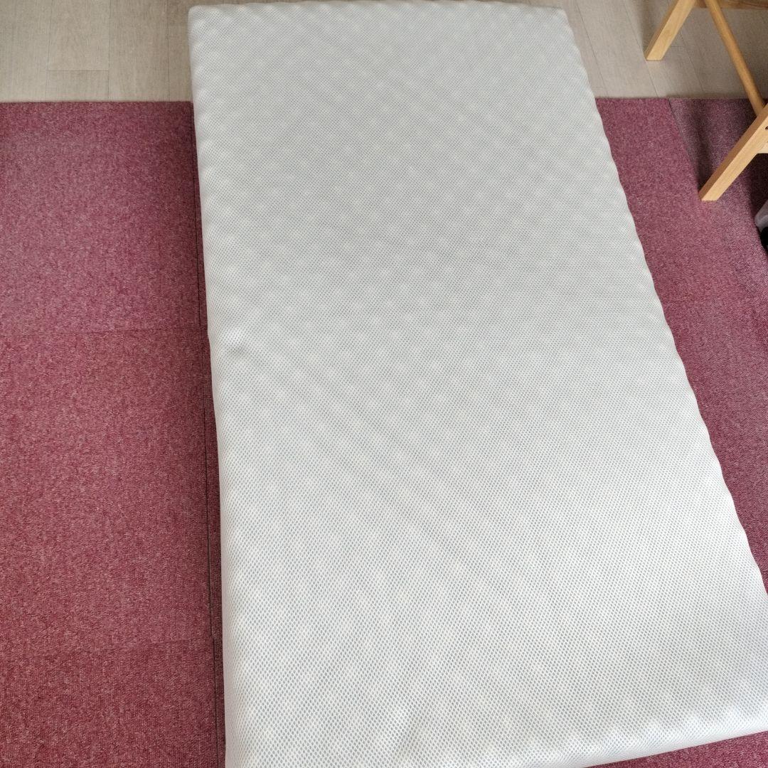 ホワイト メッシュ ノンスプリングマットレス セミシングル