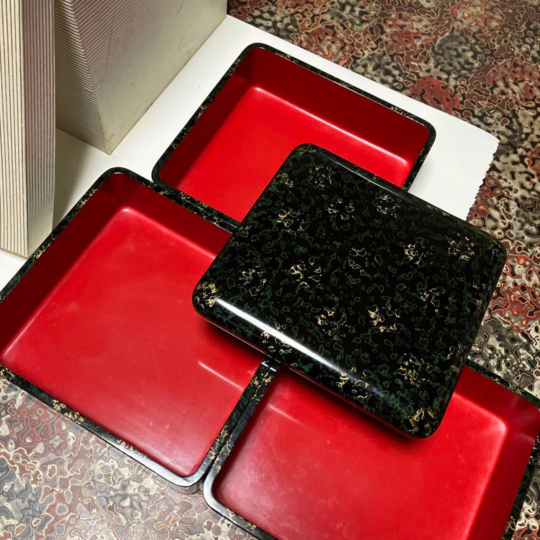 津軽塗り 重箱 箱付き