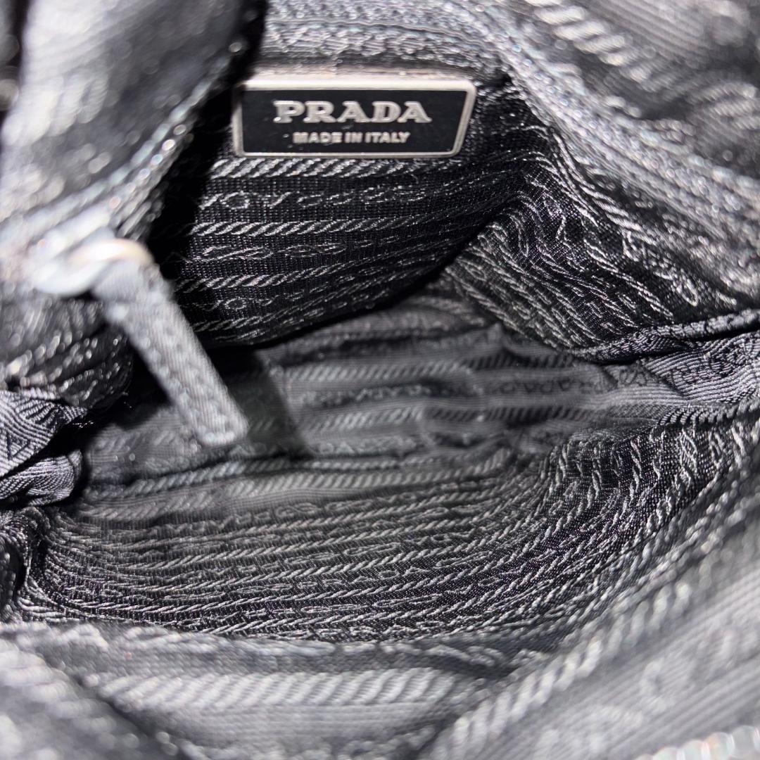 ヨ*ー様 PRADA プラダ ブラック テスート ナイロン ショルダーバッグ 正