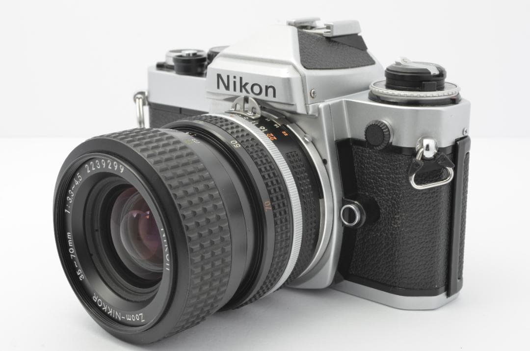 【美品】Nikonニコン FE シルバー【完動品】ズームレンズ、フィルター付き