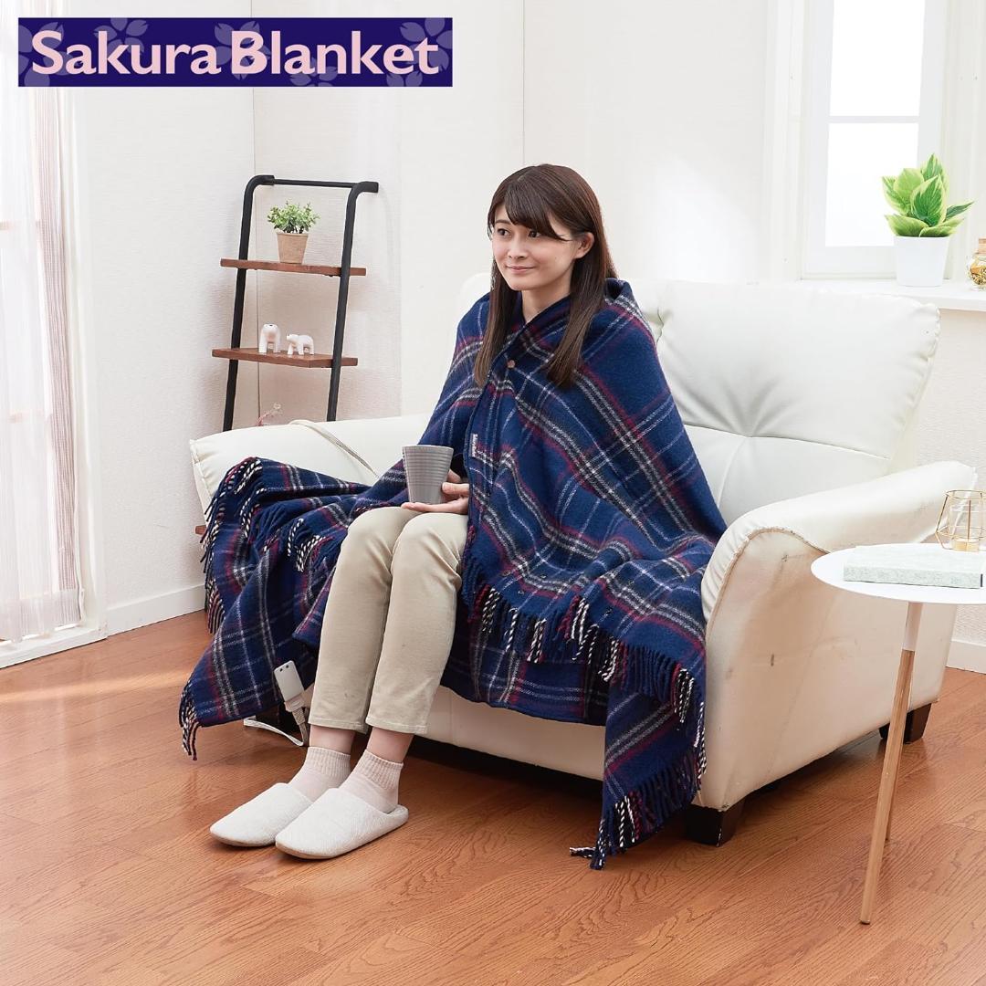 Sakura Blanket ラージサイズ 170×130㎝ 日本製
