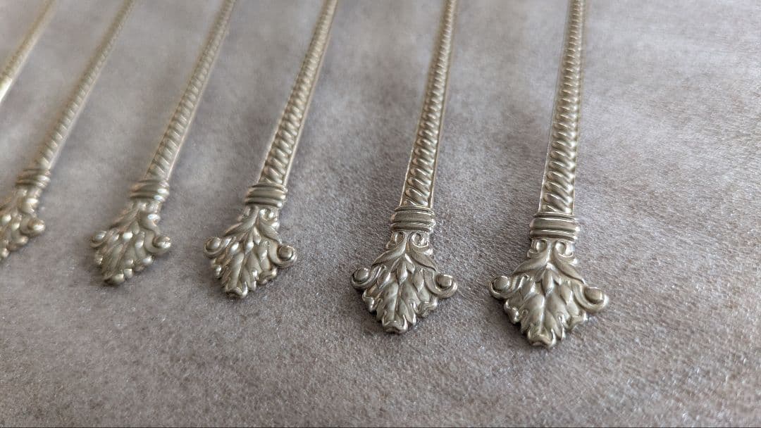 銀製スプーン6本　スターリングシルバー　計約66g