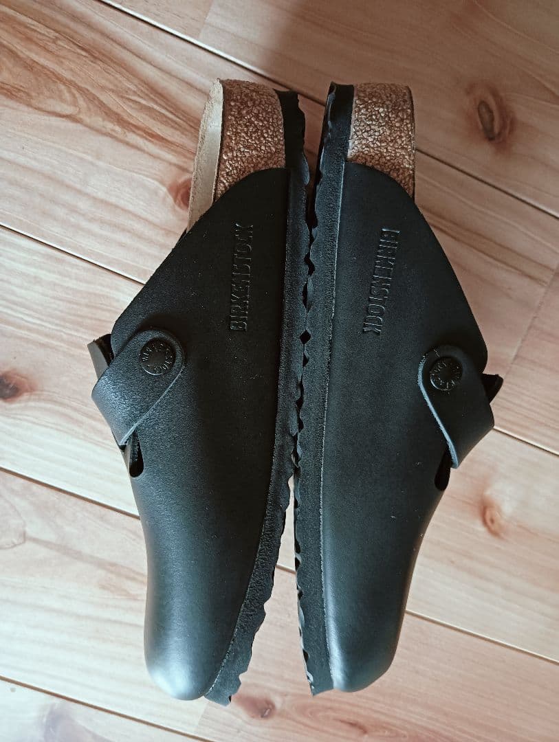 TS249。ビルケンシュトックボストン黒　39ナロー