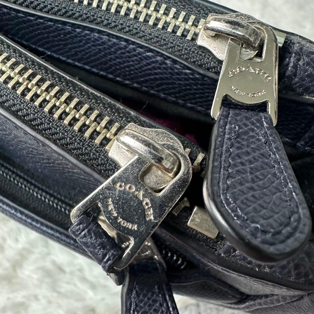 極美品 コーチ ビジネスバッグ メトロポリタン 2way A4PC PVCレザー