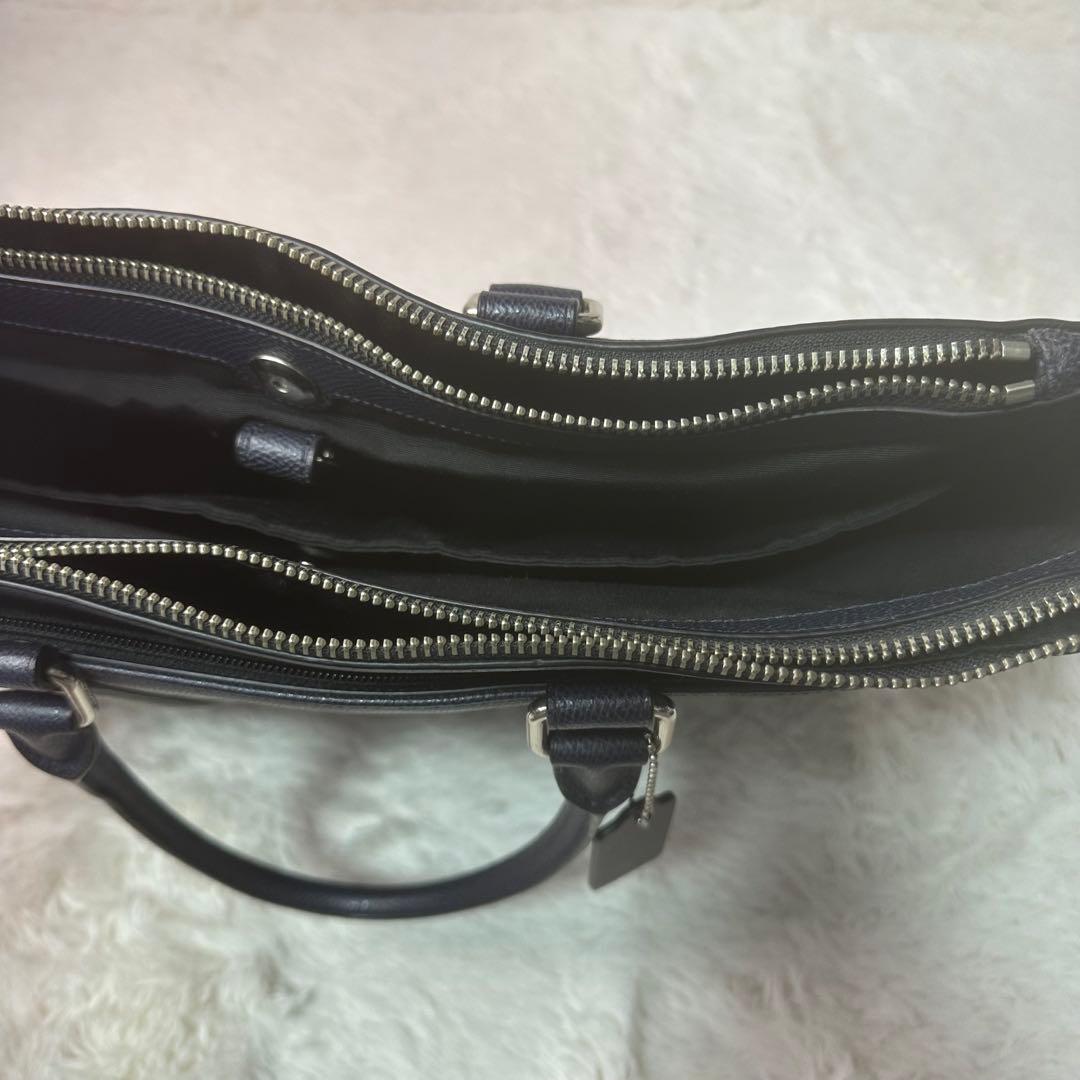 極美品 コーチ ビジネスバッグ メトロポリタン 2way A4PC PVCレザー