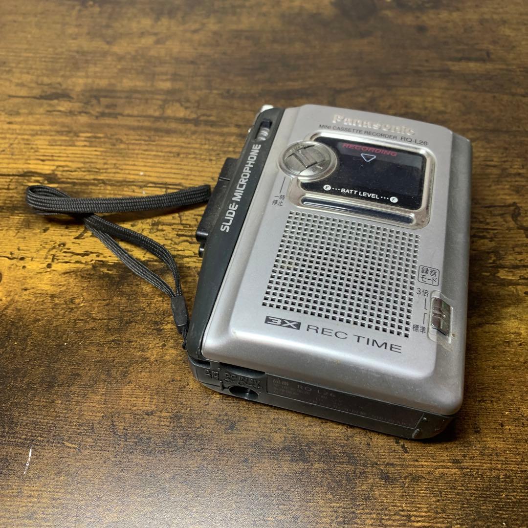 3F 【動作品】Panasonic ミニカセットレコーダー RQ-L26 パナソ