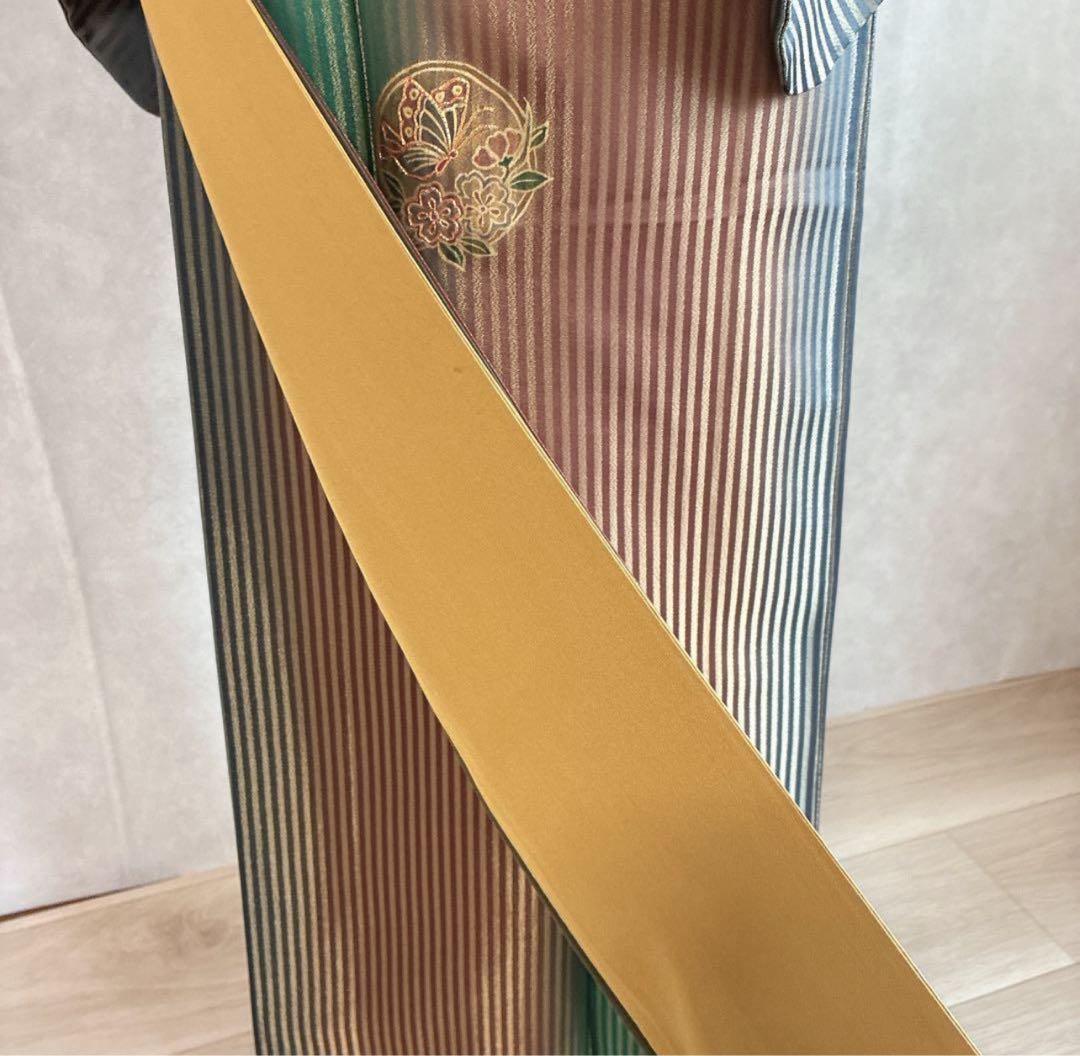 坂*ん様 付け下げ　小紋　フルセット　着物　正絹　縞模様　ストライプ　比翼仕立