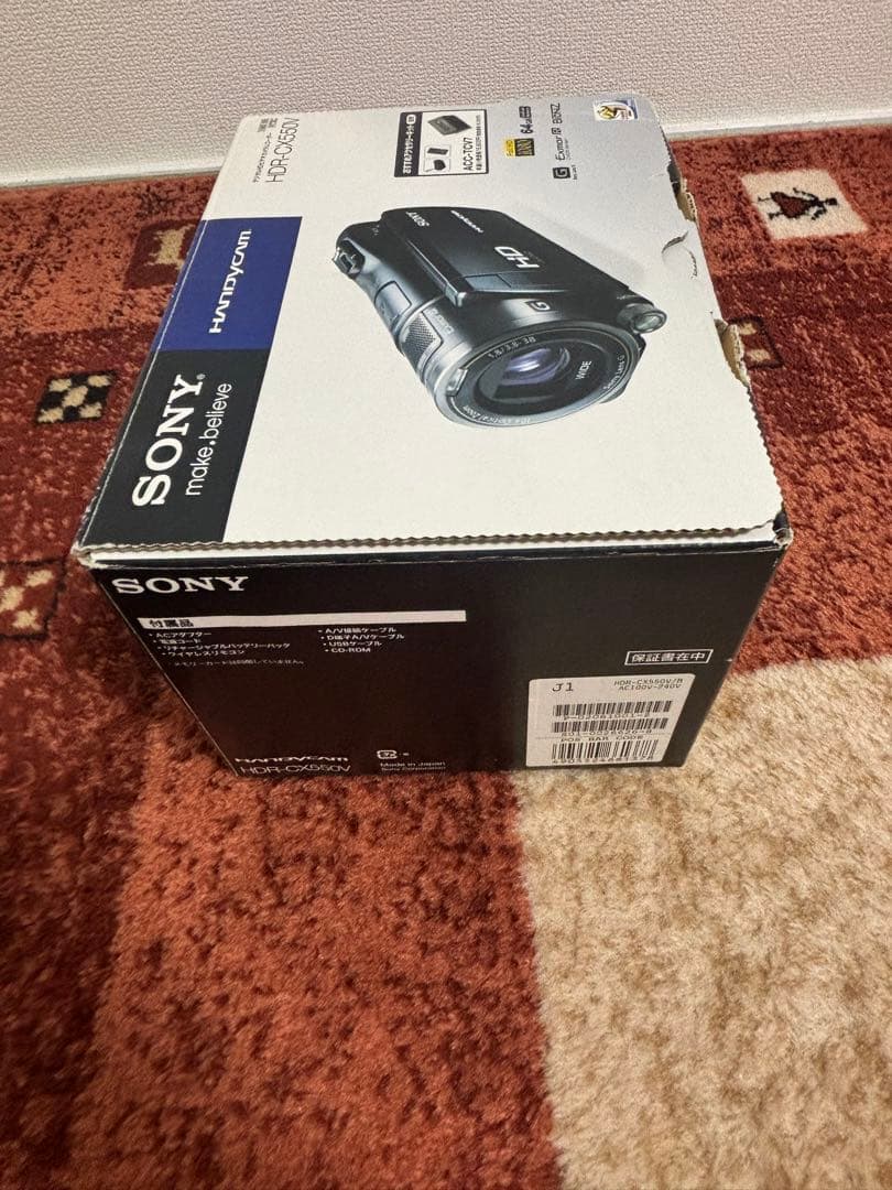 Sony HDR-CX550 ビデオカメラ本体