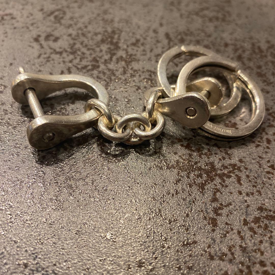 ティファニー Silver 925 シャックル キーホルダー リング 2個セット