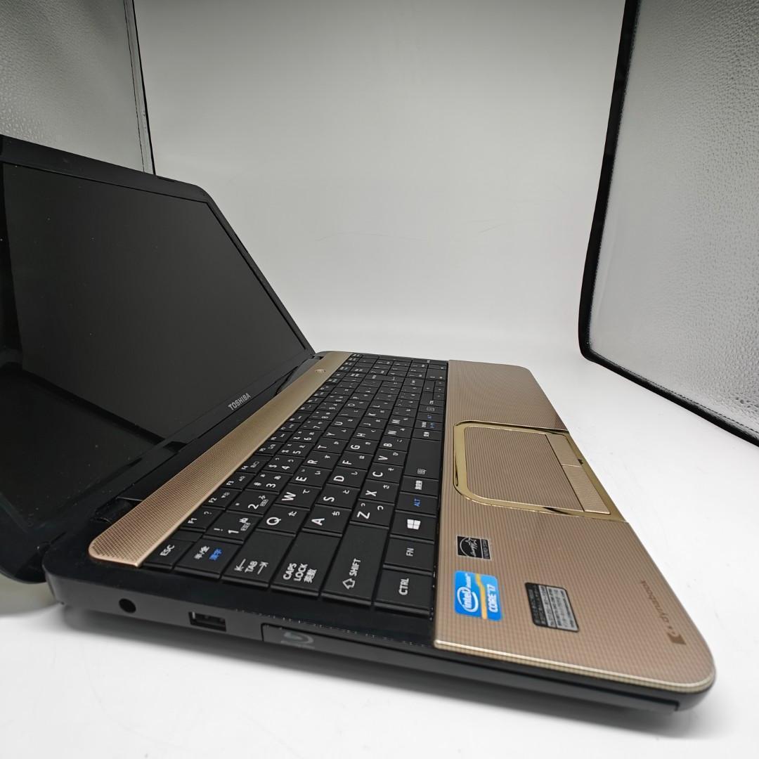 【東芝】T552 高速i7 SSD256GB 16GB ゴールド ノートPC