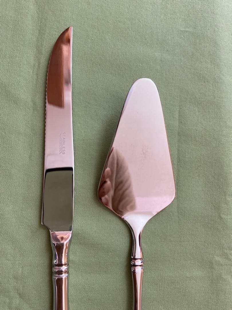 アズマインペリアル 18-18 ケーキナイフ、ケーキサーバー　計2本