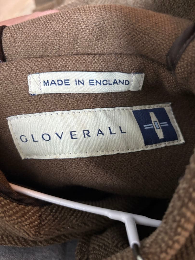 GLOVERALL キングストン　ヘリンボーンダッフルコート ブラウン、ベージュ