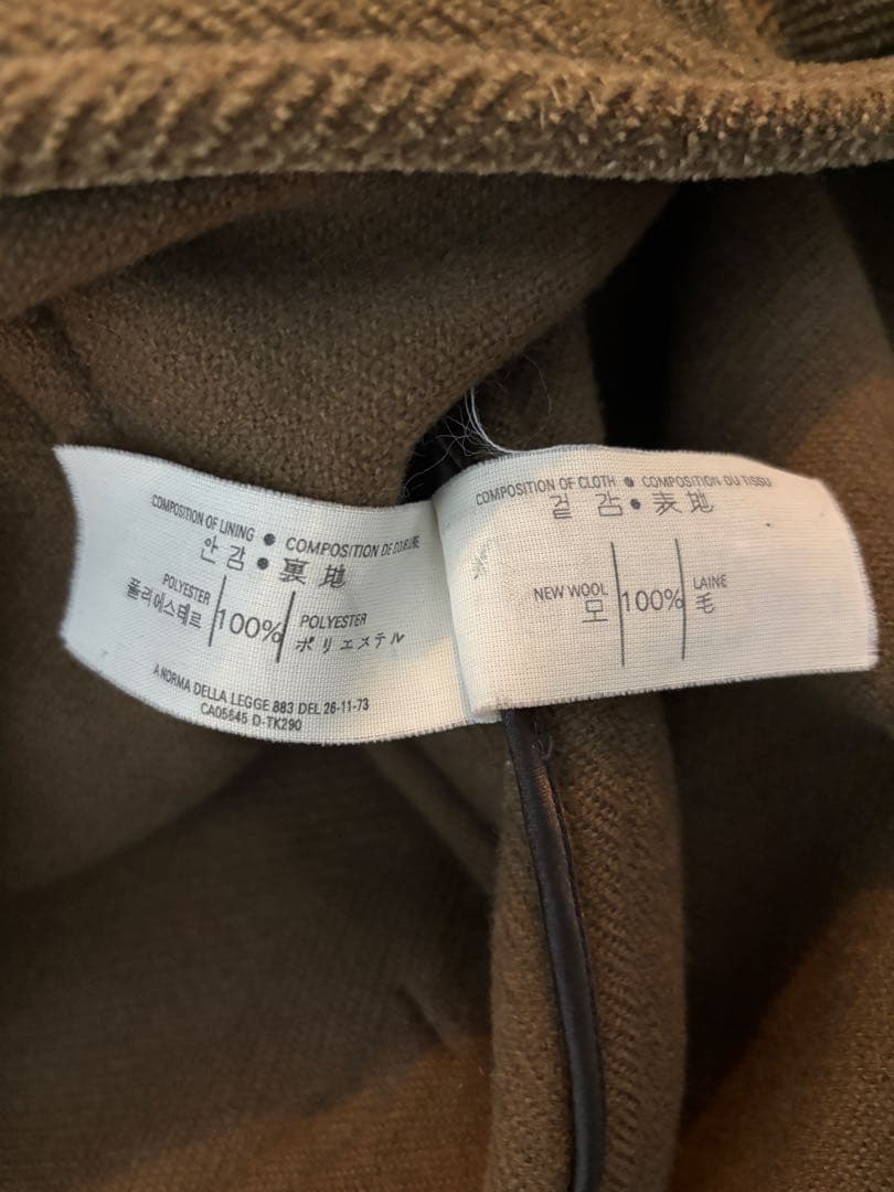 GLOVERALL キングストン　ヘリンボーンダッフルコート ブラウン、ベージュ