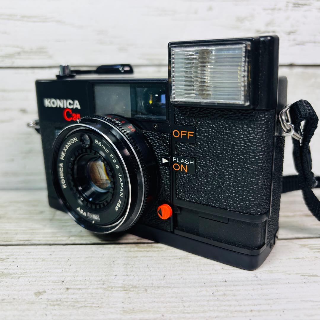 【動作良好】KONICA フィルムカメラ C35 EF
