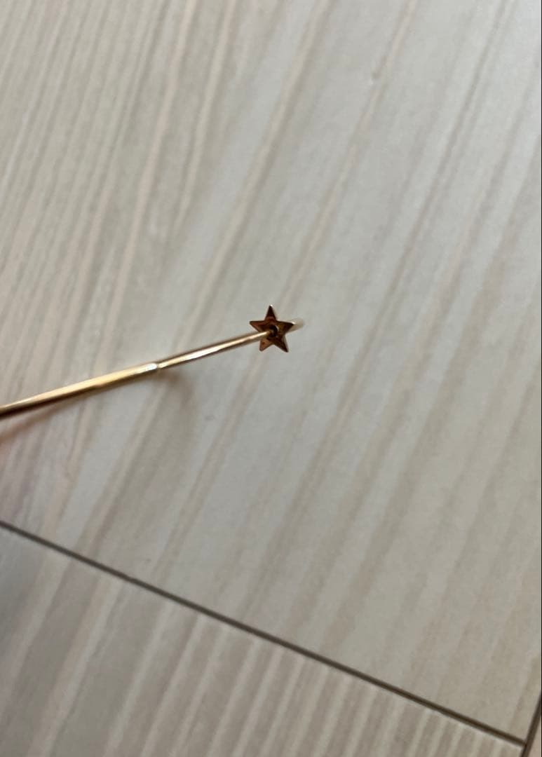 スタージュエリー　K10ゴールドフープピアス 片方のみ